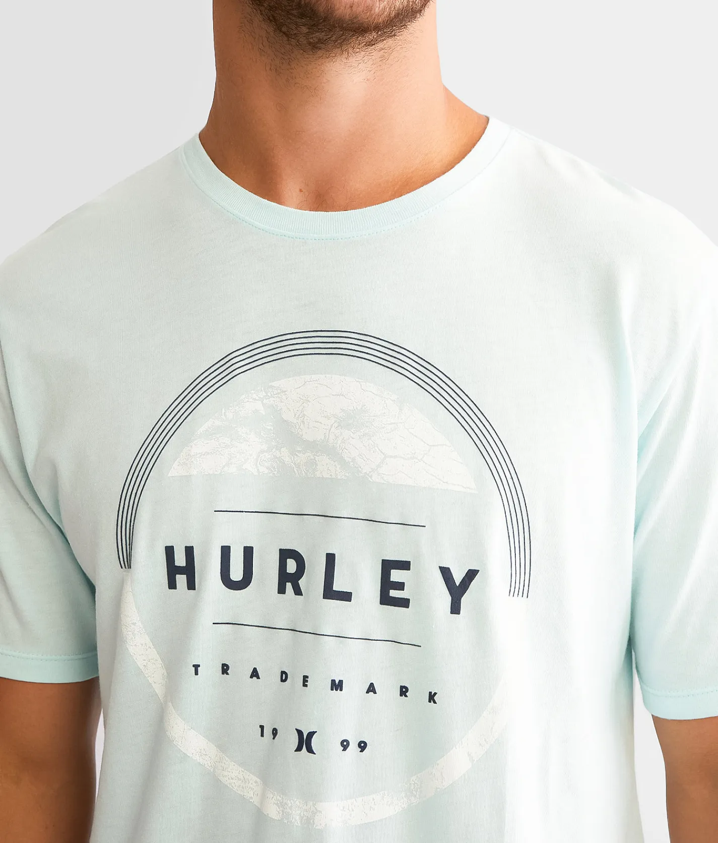Graphic T-Shirts | Hurley Eclipse T-Shirt Teal Tinted Heather