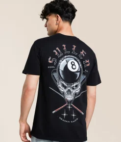 Tops|Graphic T-Shirts | Sullen Eight & Out T-Shirt Jet Black