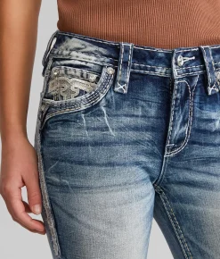 Jeans|Bottoms | Rock Revival Eilish Cuffed Stretch Capri Jean Eilish MC209