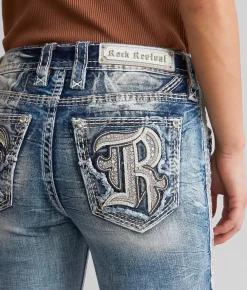 Jeans|Bottoms | Rock Revival Eilish Cuffed Stretch Capri Jean Eilish MC209