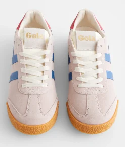 Gola® Elan Leather Sneaker Mocha White Clearance