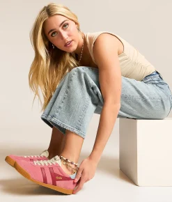 Gola® Elan Leather Sneaker Bubblegum Lollipop Air New