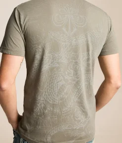 Tops|Graphic T-Shirts | Affliction Electric Storm T-Shirt Moonmist