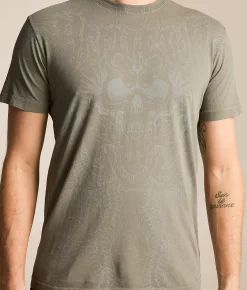 Tops|Graphic T-Shirts | Affliction Electric Storm T-Shirt Moonmist
