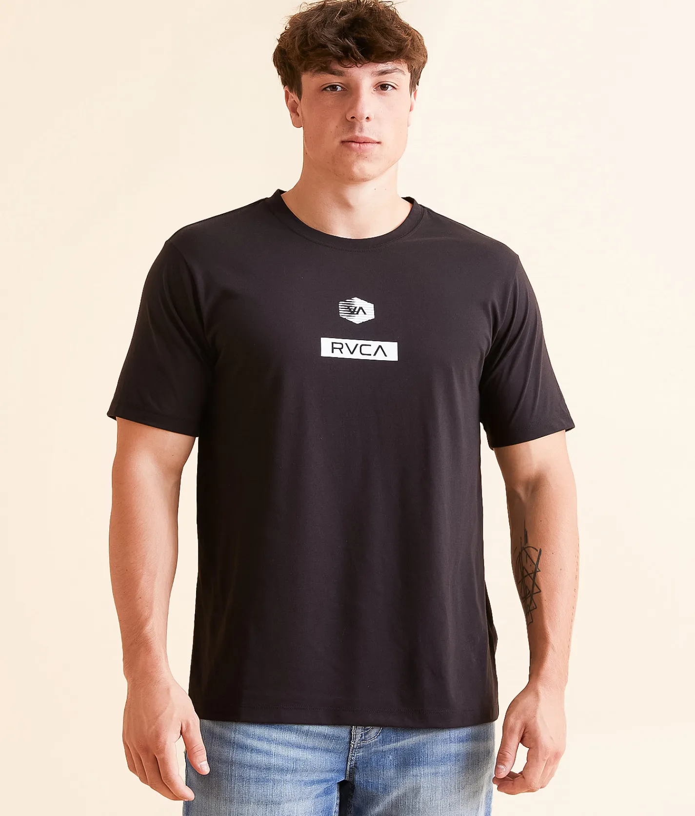 RVCA Element Streak Sport T-Shirt Black Clearance
