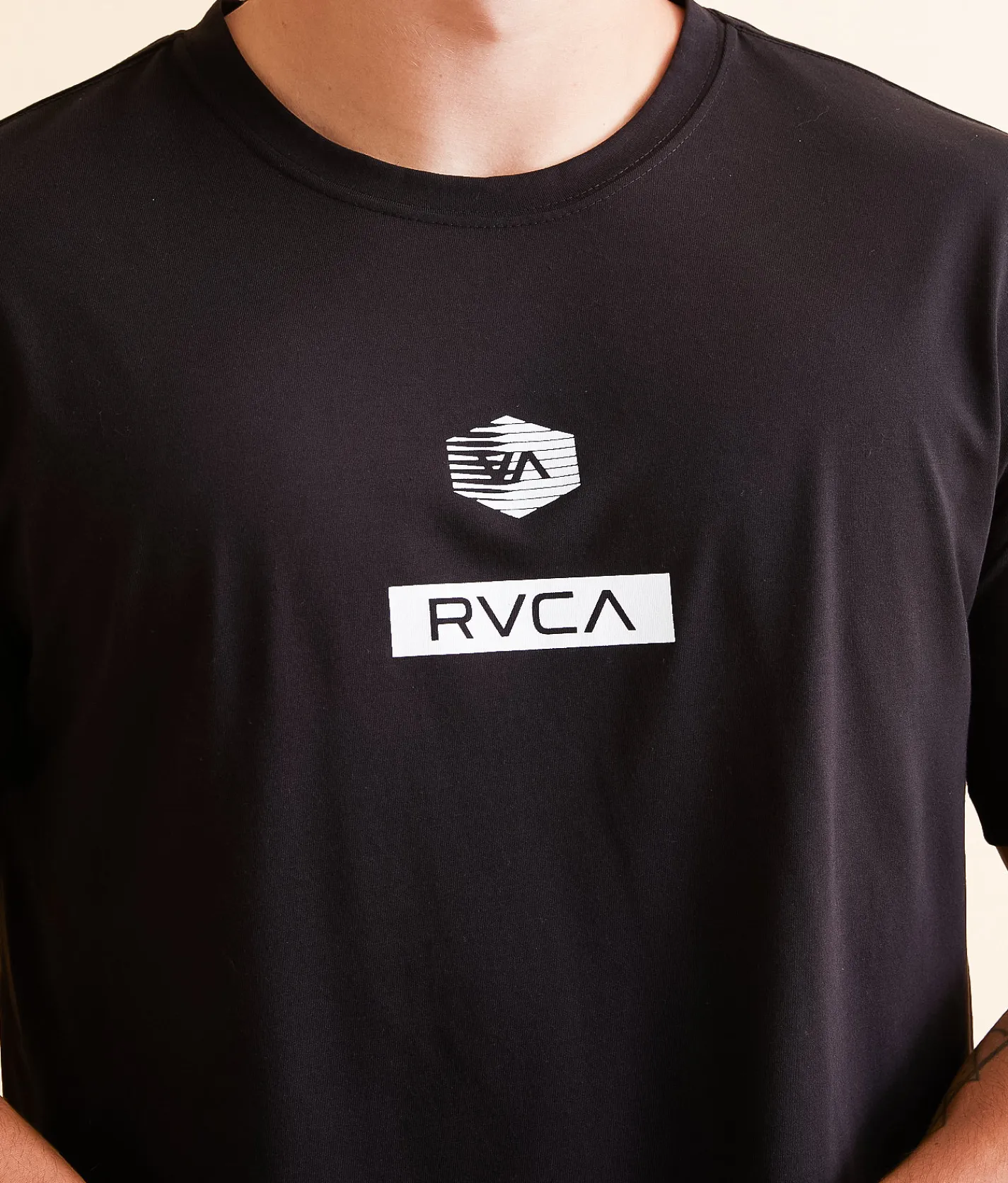 RVCA Element Streak Sport T-Shirt Black Clearance