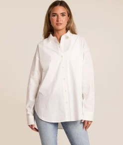 Tops | Z Supply Elevated Poplin Blouse White