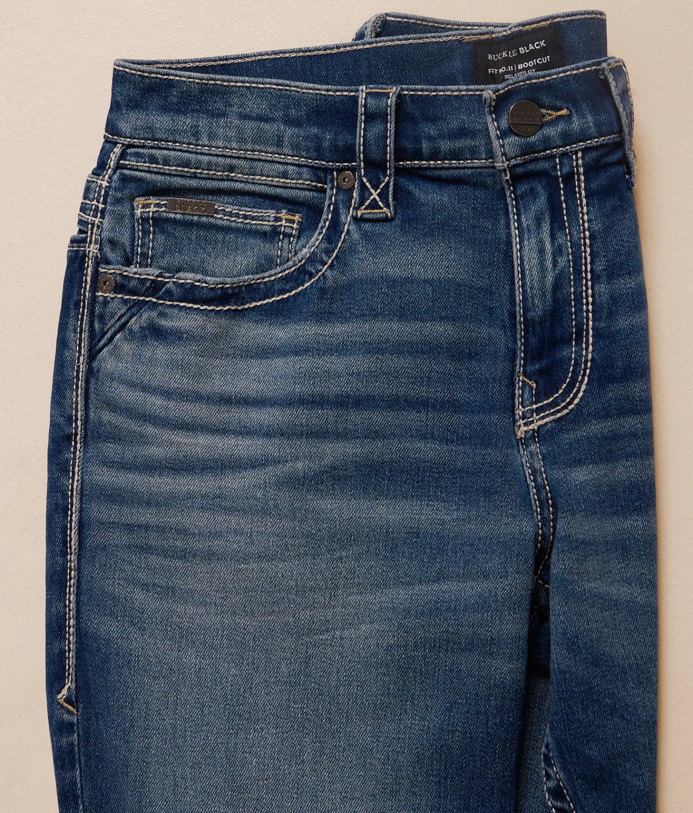 Buckle Black Eleven Boot Stretch Jean Linwood