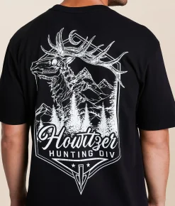Tops|Graphic T-Shirts | Howitzer Elk Mountain T-Shirt Black