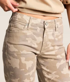 HIDDEN Ella Camo Classic Straight Stretch Jean Tan Camo Sale