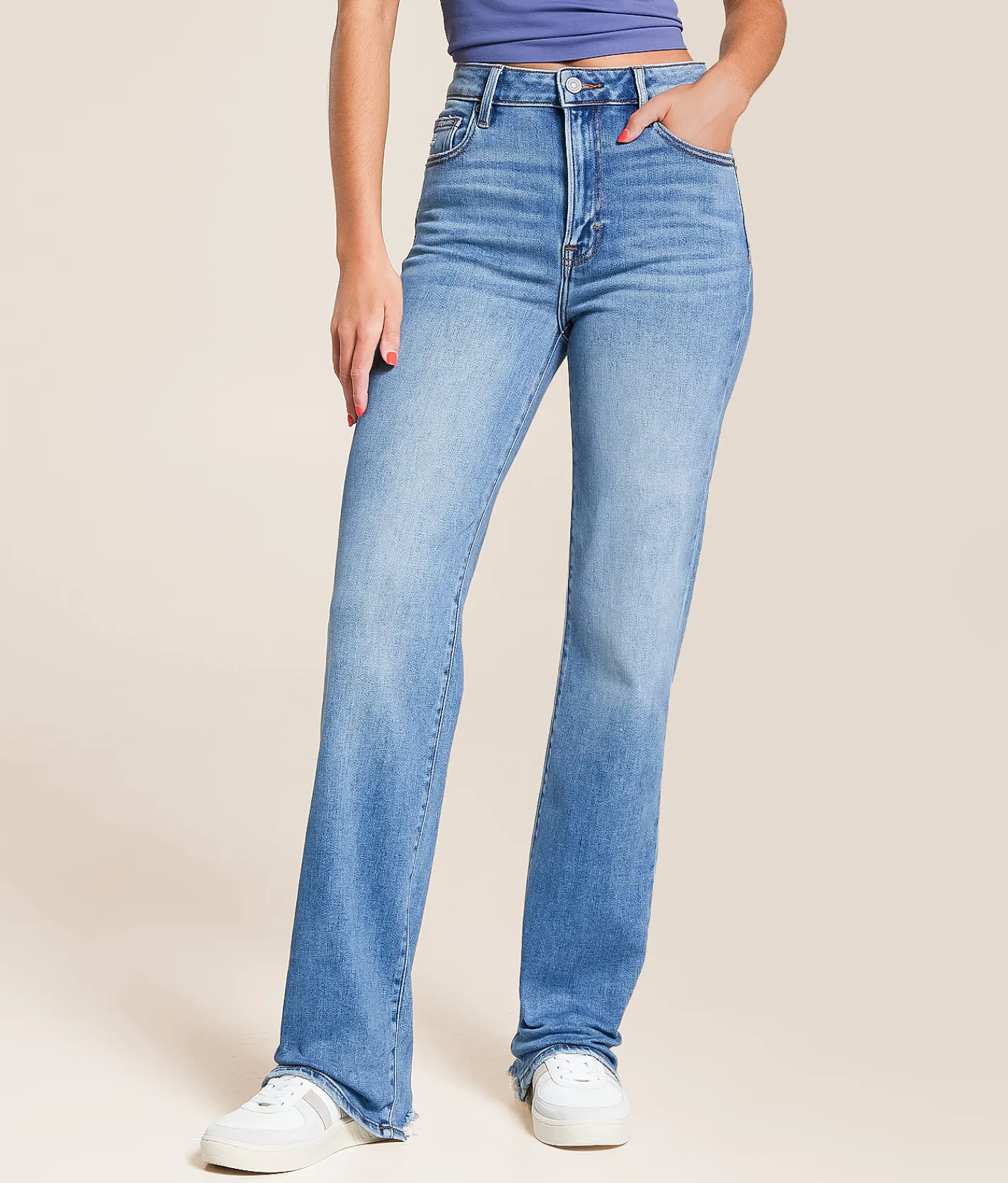 Jeans|Bottoms | HIDDEN Ella Classic Straight Stretch Jean Kona Coast