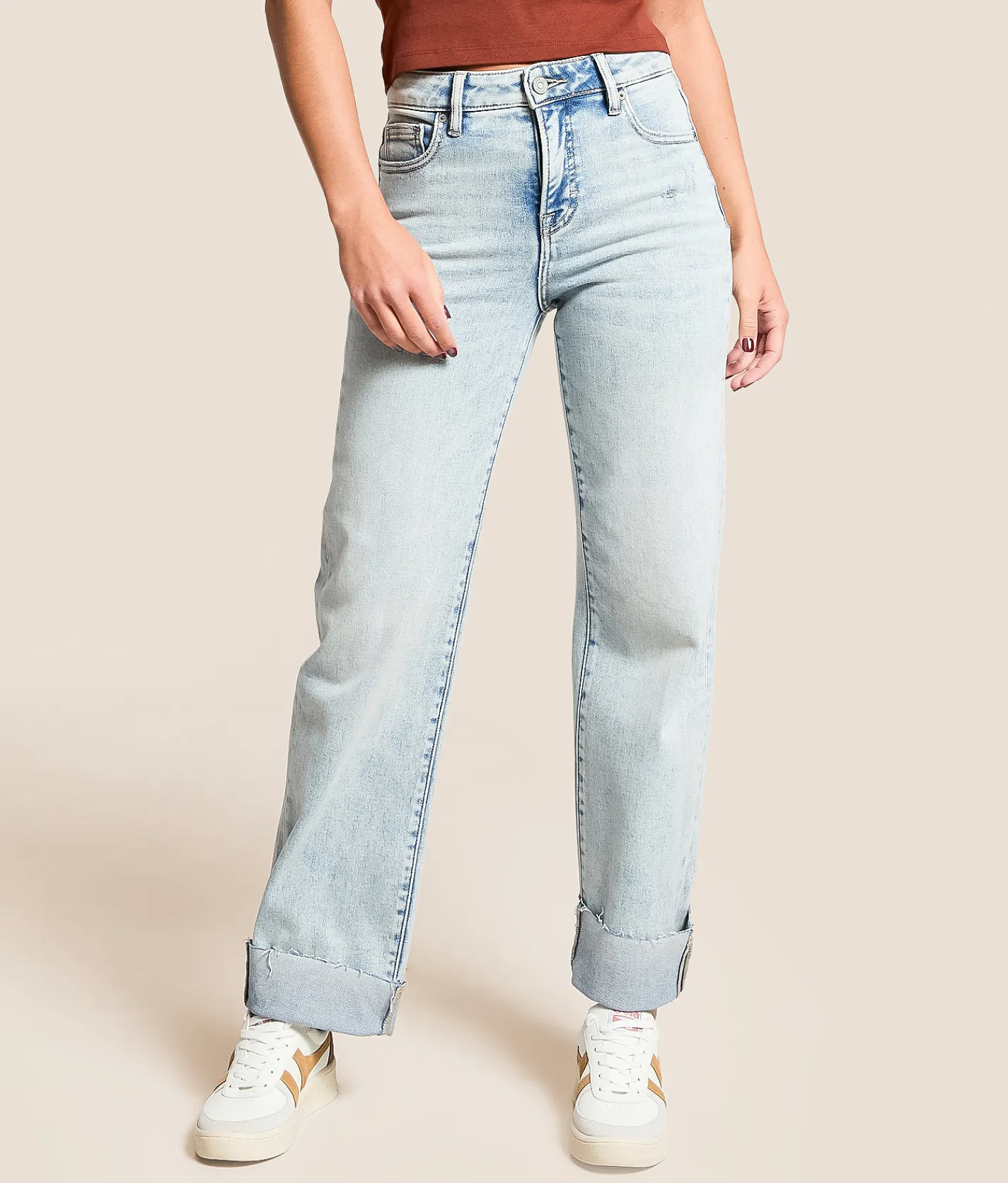 HIDDEN Ella Classic Straight Stretch Jean Bodega Bay Sale