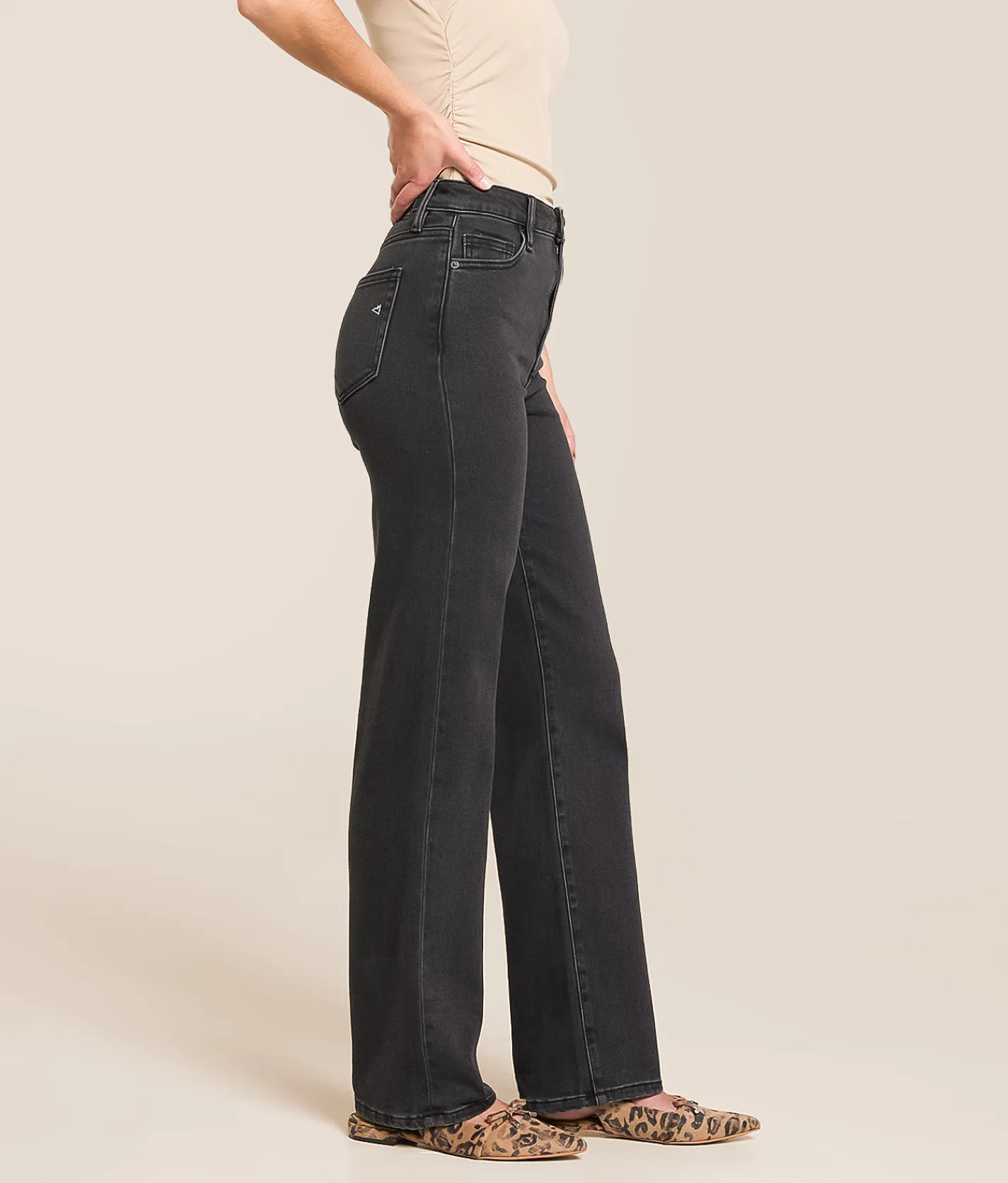 Jeans|Bottoms | HIDDEN Ella Classic Straight Stretch Jean Charcoal