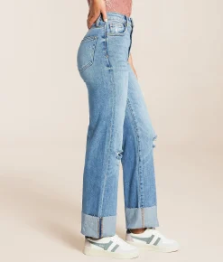 Jeans|Bottoms | HIDDEN Ella Cropped Classic Straight Stretch Jean Goleta