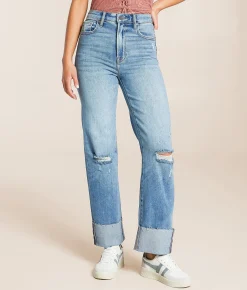 Jeans|Bottoms | HIDDEN Ella Cropped Classic Straight Stretch Jean Goleta