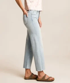 HIDDEN Ella Cropped Classic Straight Stretch Jean Vintage Hot