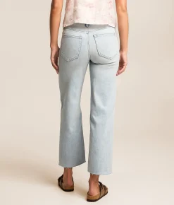 HIDDEN Ella Cropped Classic Straight Stretch Jean Vintage Hot