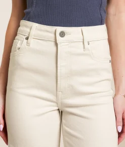 HIDDEN Ella Cropped Straight Stretch Jean Golden Hour Hot