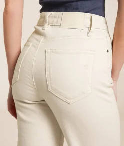 HIDDEN Ella Cropped Straight Stretch Jean Golden Hour Hot