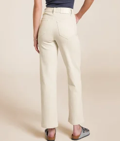HIDDEN Ella Cropped Straight Stretch Jean Golden Hour Hot