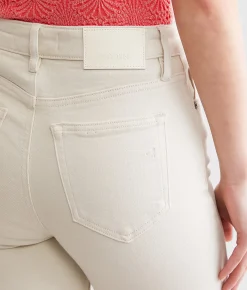 HIDDEN Ella Cropped Straight Stretch Jean Stone