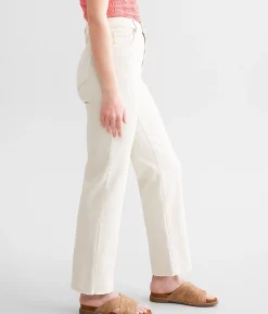 HIDDEN Ella Cropped Straight Stretch Jean Stone