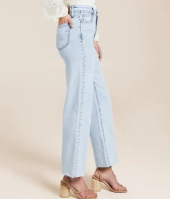 Jeans | HIDDEN Ella Cropped Straight Stretch Jean Light