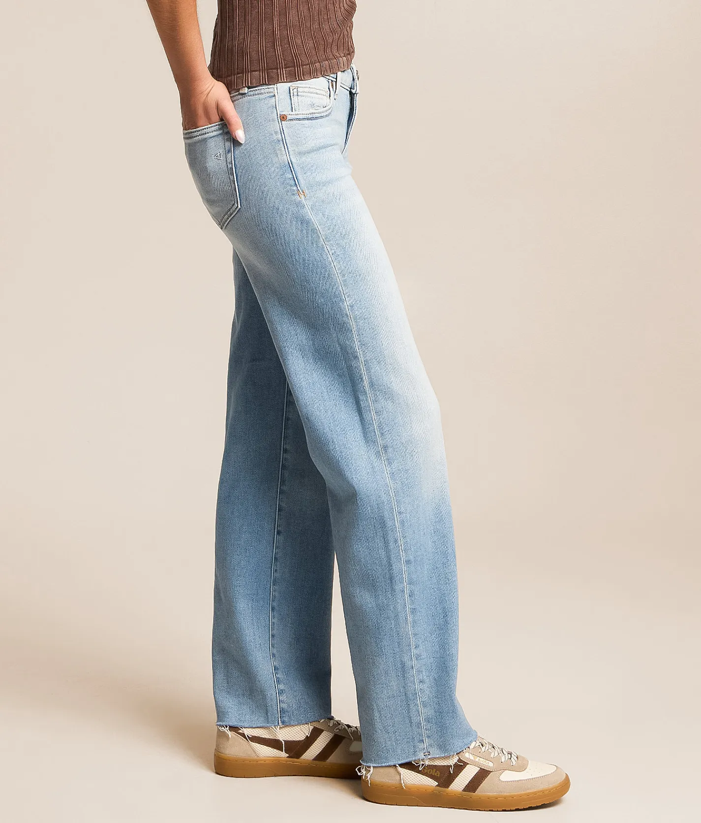 HIDDEN Ella Low Rise Classic Straight Stretch Jean Sunset Beach Sale