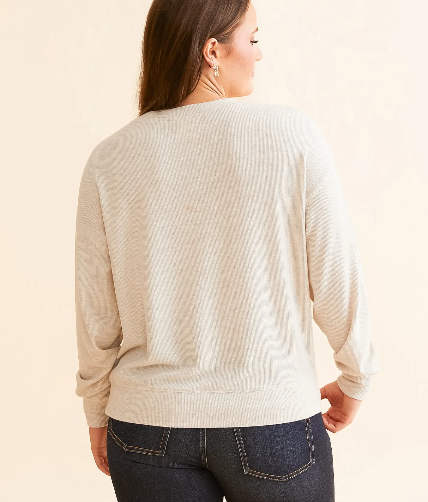 Tops | White Crow Elle Ribbed Top Light Oatmeal Heather