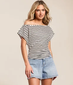 Free People Ellie Off The Shoulder Top Sicilian Combo Discount