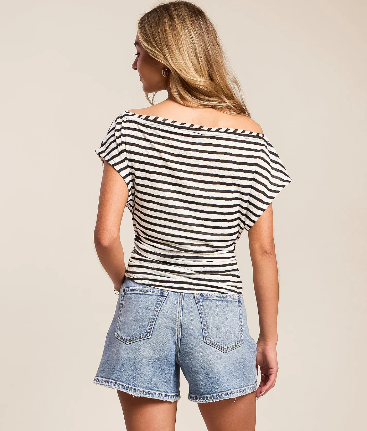 Free People Ellie Off The Shoulder Top Sicilian Combo Discount