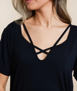 White Crow Elliot Strappy Top Black Sale