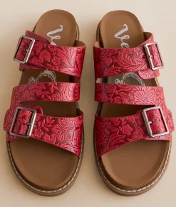 Very G Elma Western Sandal Red Clearance