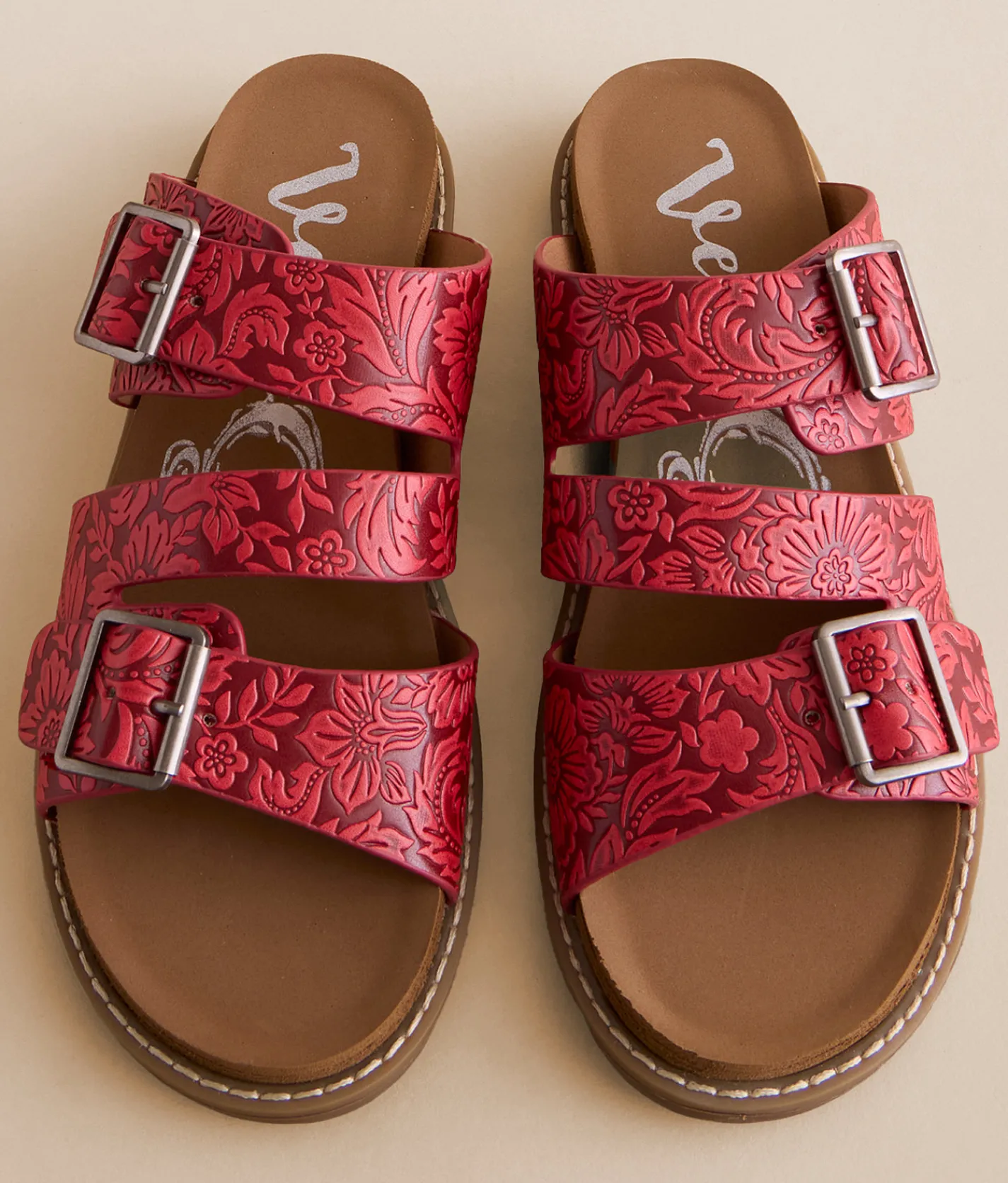 Very G Elma Western Sandal Red Clearance