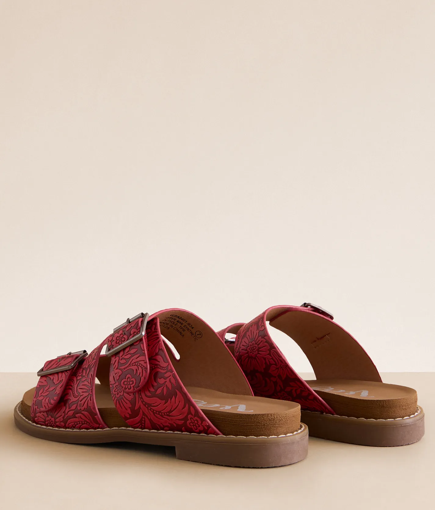 Very G Elma Western Sandal Red Clearance