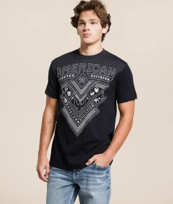Graphic T-Shirts | American Fighter Elmont T-Shirt Black Pitch Black
