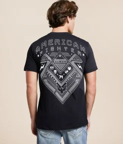 Graphic T-Shirts | American Fighter Elmont T-Shirt Black Pitch Black
