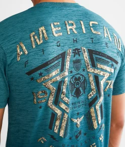 American Fighter Elmore T-Shirt Hydro Deep Teal Discount