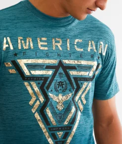 American Fighter Elmore T-Shirt Hydro Deep Teal Discount