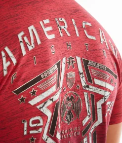 American Fighter Elmore T-Shirt Grenadine Warm Wine New