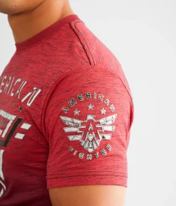 American Fighter Elmore T-Shirt Grenadine Warm Wine New
