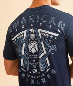American Fighter Elmore T-Shirt Sailor Blue Best