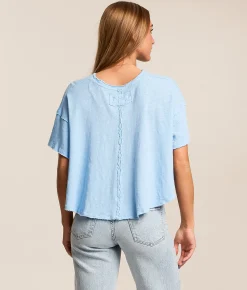 Tops | Free People Elsie Swing T-Shirt Whisper White