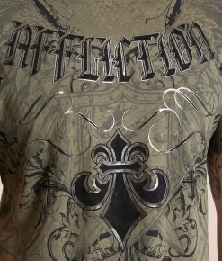 Affliction Elusive Phase T-Shirt Moonmist Lava Sale