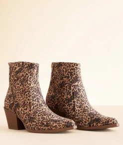 Shoes | Soda Elysees Cheetah Ankle Boot Brown