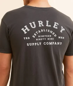 Graphic T-Shirts | Hurley Embarked Pigment Dye T-Shirt Raven