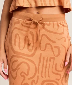 Billabong Embers Midi Skirt Tangerine Clearance
