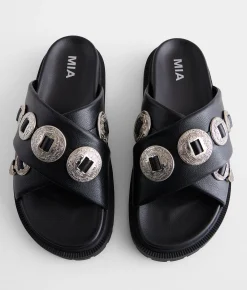 Mia Embossed Metal Western al Sand Discount
