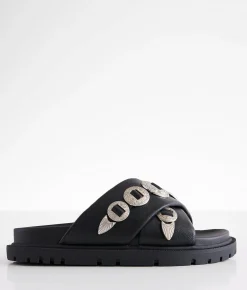 Mia Embossed Metal Western al Sand Discount