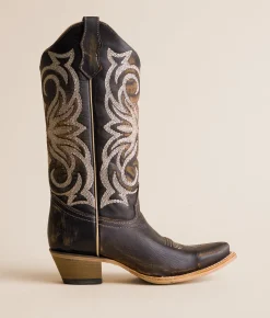 Circle G by Corral Embroidered Leather Western Boot Distressed Brown New